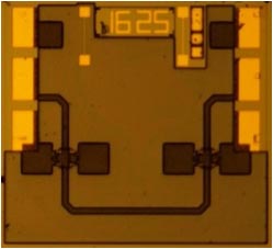 Монолитно-интегральная схема защитного устройства 0,5-12 ГГц (РМ 499)