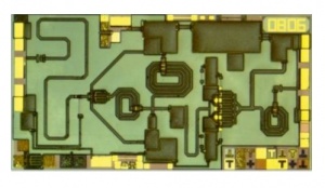 Монолитно-интегральная схема предварительного усилителя мощности 9,5-10,5 ГГц (РМ 446)