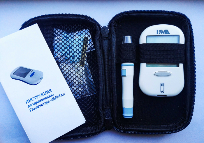Комплектация глюкометра "ИРМА"